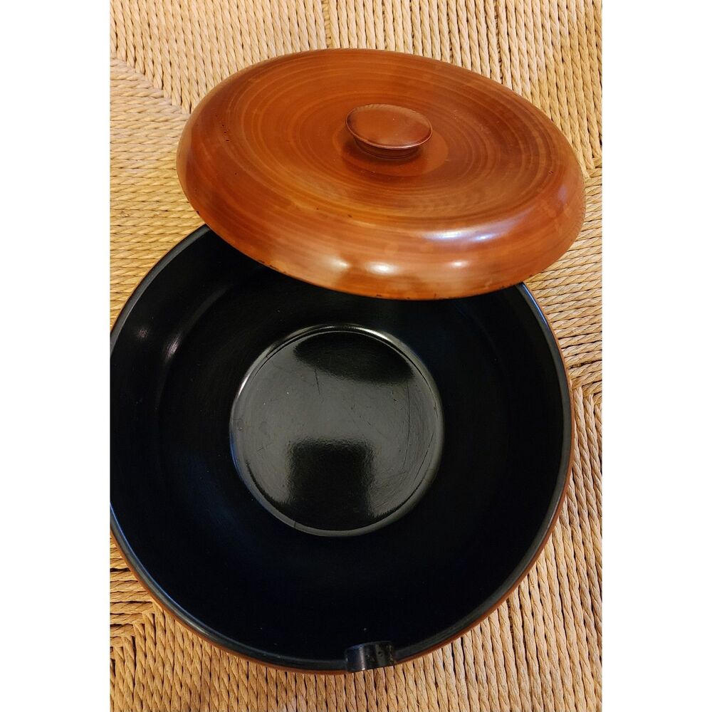 Vintage Yamanaka Japanese Lacquerware Lidded Bowl